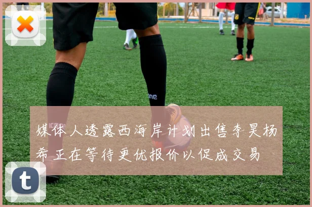 媒体人透露西海岸计划出售李昊杨希正在等待更优报价以促成交易