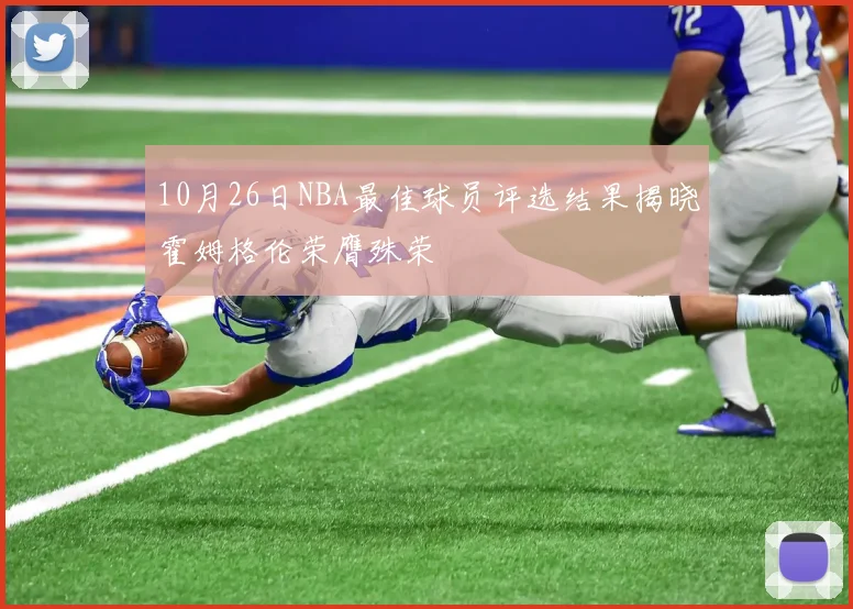 10月26日NBA最佳球员评选结果揭晓霍姆格伦荣膺殊荣